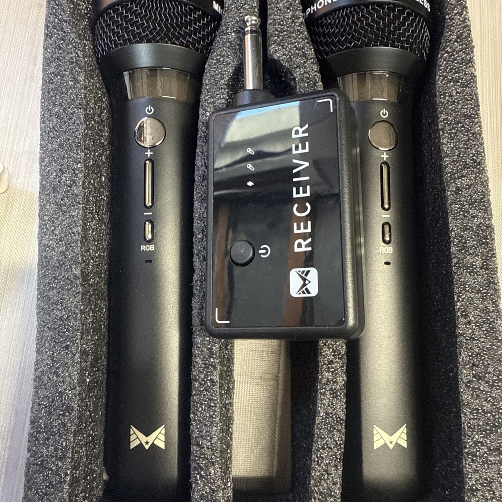 Echomussy Wireless Microphones One/One Chip Connection Rechargeable Receiver C1B - Picture 5 of 6
